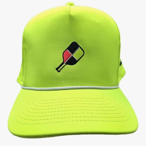 Excellent Condition Neon Johnny Pickleball Paddle Logo Rope Hat Unisex - Picture 1 of 7